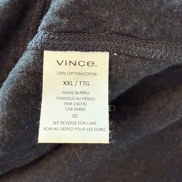 Vince Raw Edge Ribbed Hoodie In Black 45665 - Picture 7 of 9